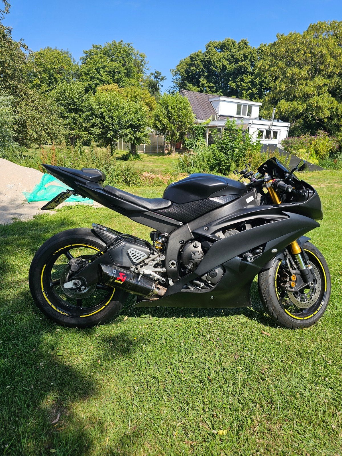 Yamaha R6 YZF-R6 2008 ARROW matzwart ⭐ GOEDE STAAT, Motoren, Motoren | Yamaha, Sportuitlaat, Occasion, 4 cilinders, Motorrijbewijs A