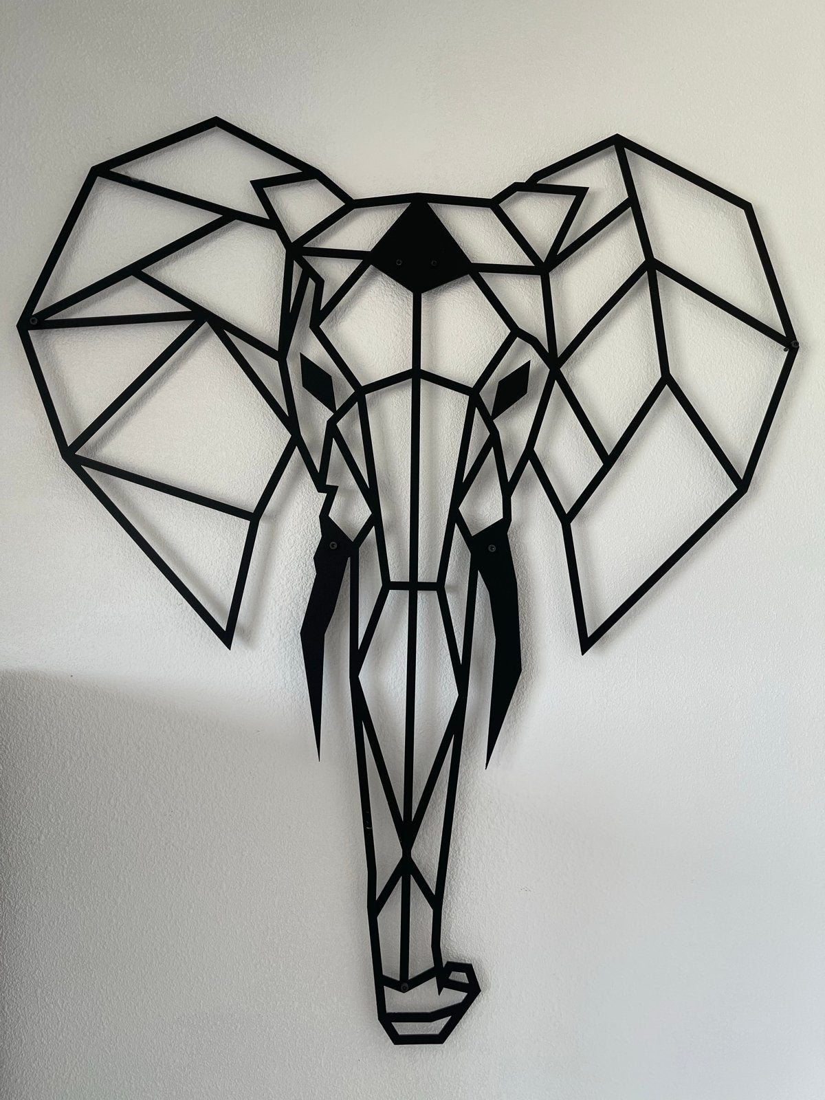 Hoagard wanddecoratie olifant - Zo goed als nieuw!, Ophalen, Metaal, Wandsculptuur, Zwart