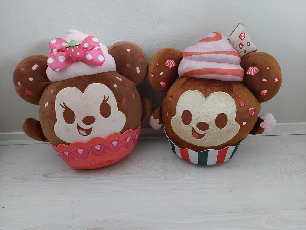 Grote Disney Cupcake Knuffels - Mickey & Minnie Mouse, Ophalen, Mickey Mouse, Knuffel