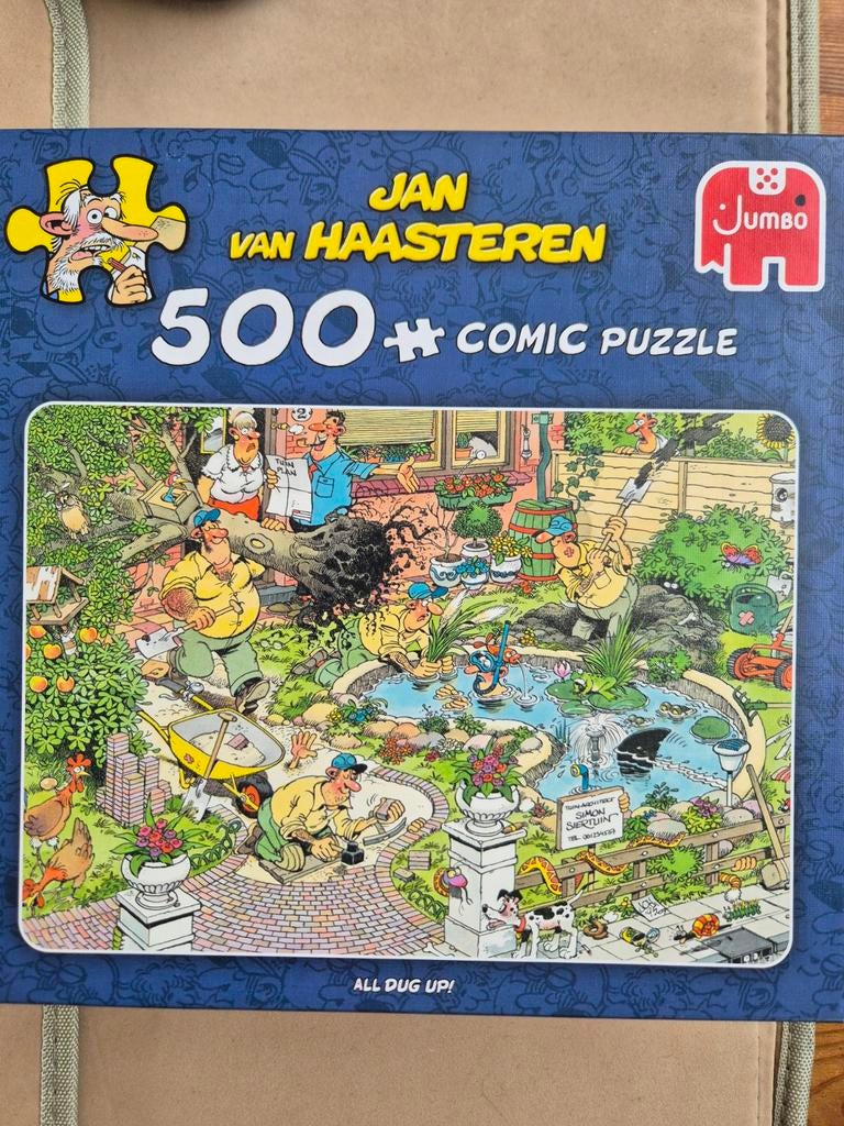 Jan van Haasteren 500stukjes All Dug Up!, Ophalen of Verzenden, 500 t/m 1500 stukjes, Zo goed als nieuw