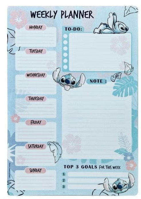 Stitch Weekplanner - Disney, Kinderen en Baby's, Kindermode-accessoires, Ophalen of Verzenden, Nieuw, Stitch