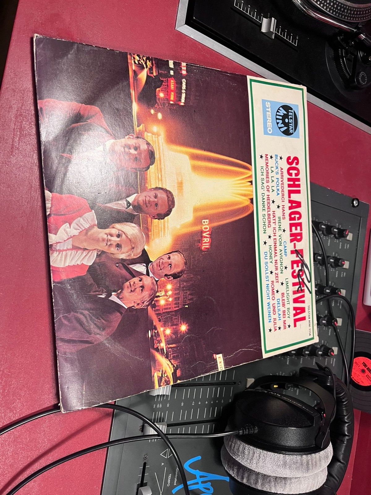 Schlager festival 1 telstar mini, Ophalen of Verzenden, Gebruikt, 12 inch, Levenslied of Smartlap