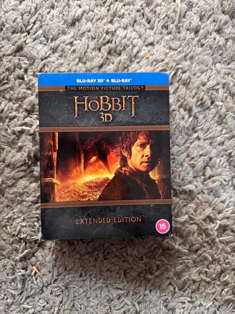 The Hobbit 3D Extended Edition Blu-ray Boxset, Cd's en Dvd's, Dvd's | Science Fiction en Fantasy, Zo goed als nieuw, Fantasy, Boxset