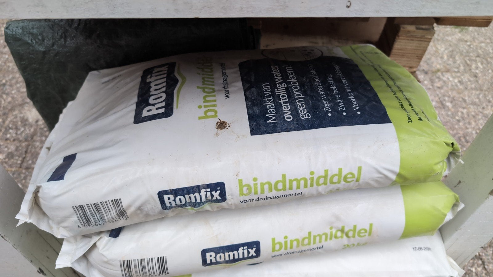 Romfix bindmiddel voor drainagemortel - 9 zakken, Ophalen, Nieuw