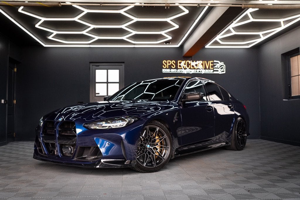 BMW 3 Serie M3 xDrive Competition Keramisch / Buckets / Tans, Auto's, Automaat, Blauw, Bedrijf, Vierwielaandrijving