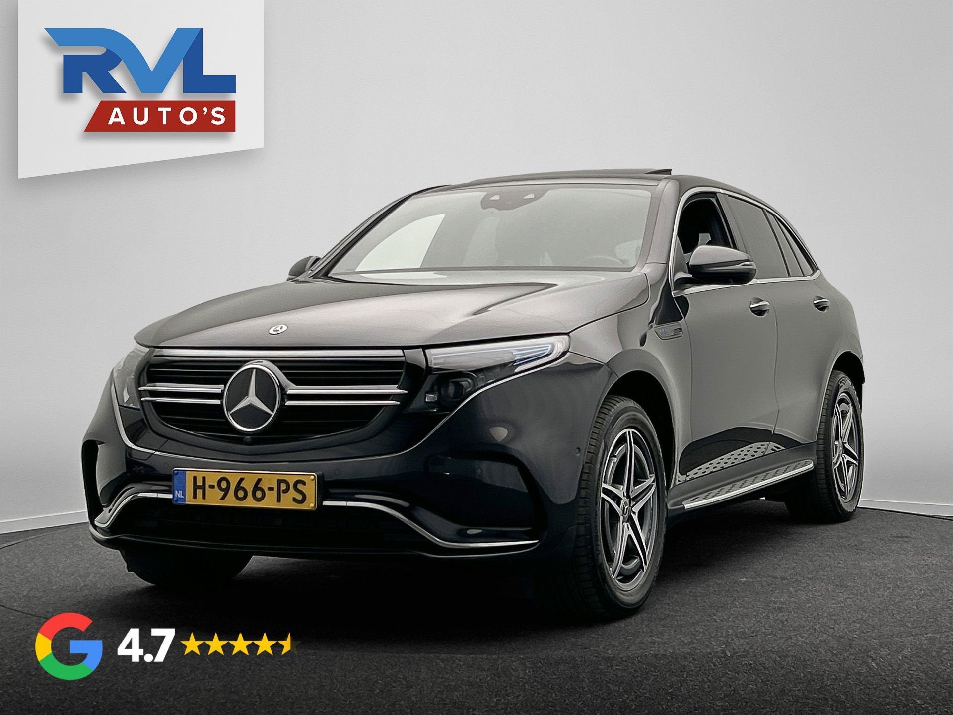 Mercedes-Benz EQC 400 4MATIC Premium Plus 80 kWh | Origineel, Zwart, 80 kWh, 1333 min, Origineel Nederlands