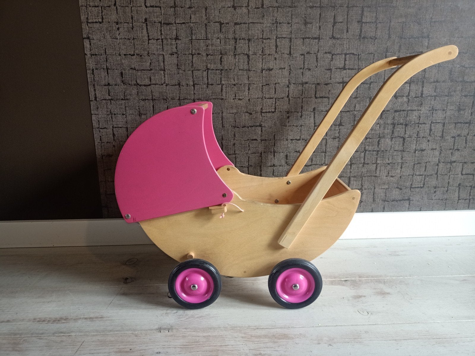houten kinderwagen | verstelbare kap, Ophalen