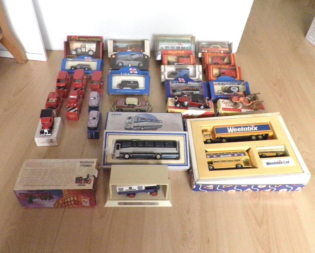 Grote Partij Vintage Modelauto’s in Doos (Corgi, Lledo e.a.), Ophalen of Verzenden, Nieuw, Overige typen, Overige merken