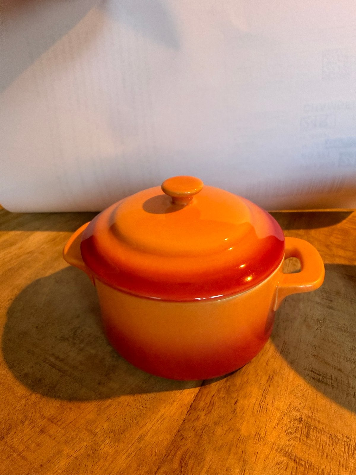 Mini-pannetjes met deksel - Oranje en Grijs, Overige merken, Keramiek, Overige typen, Nieuw