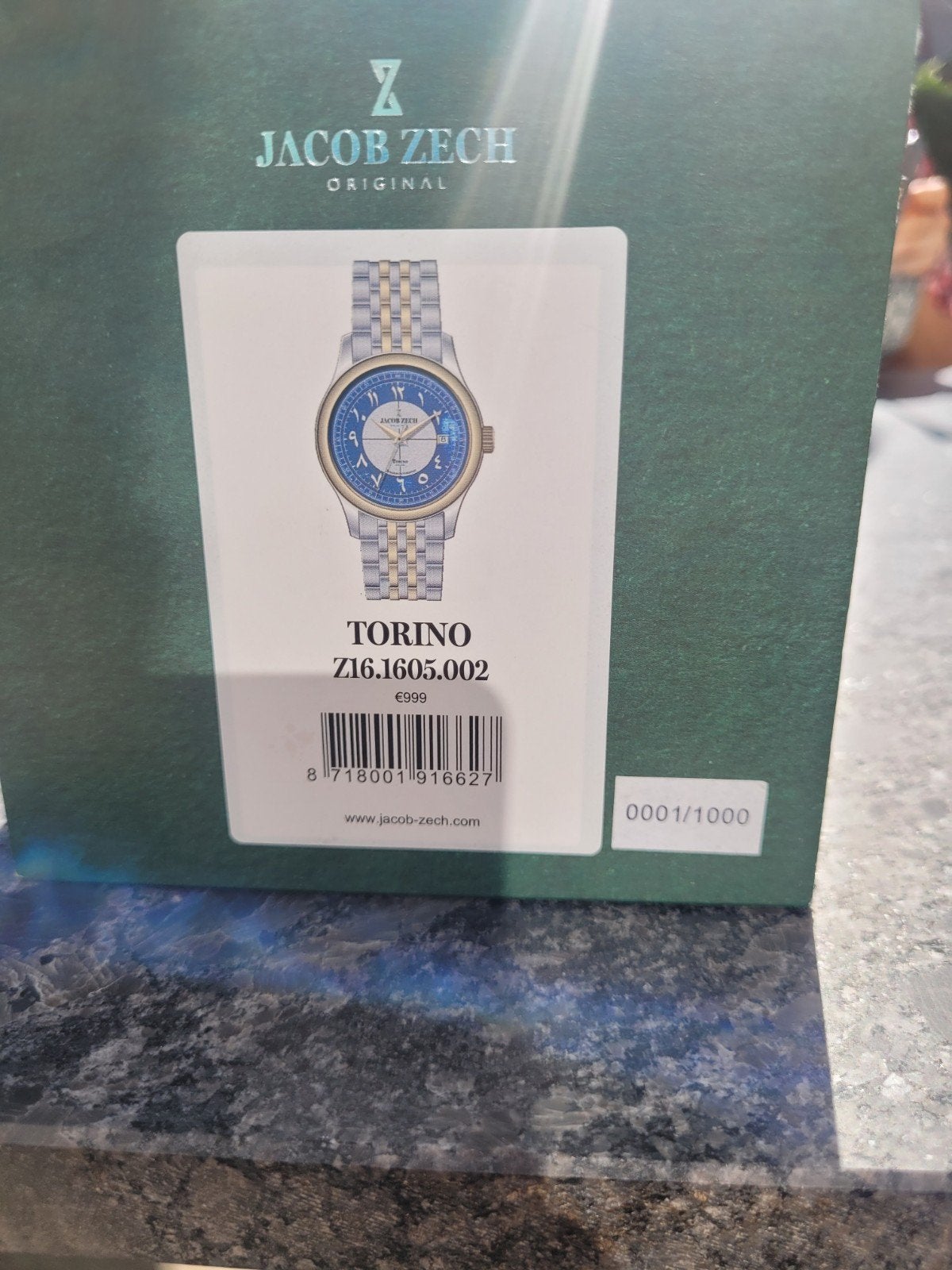 Jacob Zech Torino Limited Edition Nummer 1! SEIKO Nieuw!, Blauw, IOS, Nieuw, Ophalen of Verzenden