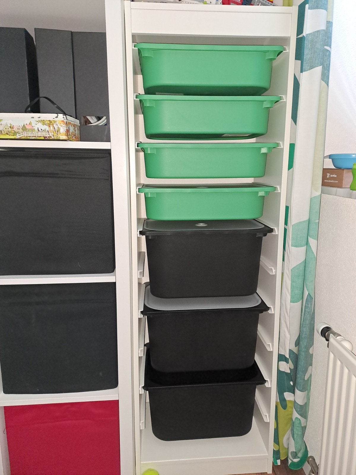 Trovast kast met bakken, Ophalen, Minder dan 50 cm, 75 tot 100 cm, 105 cm of meer