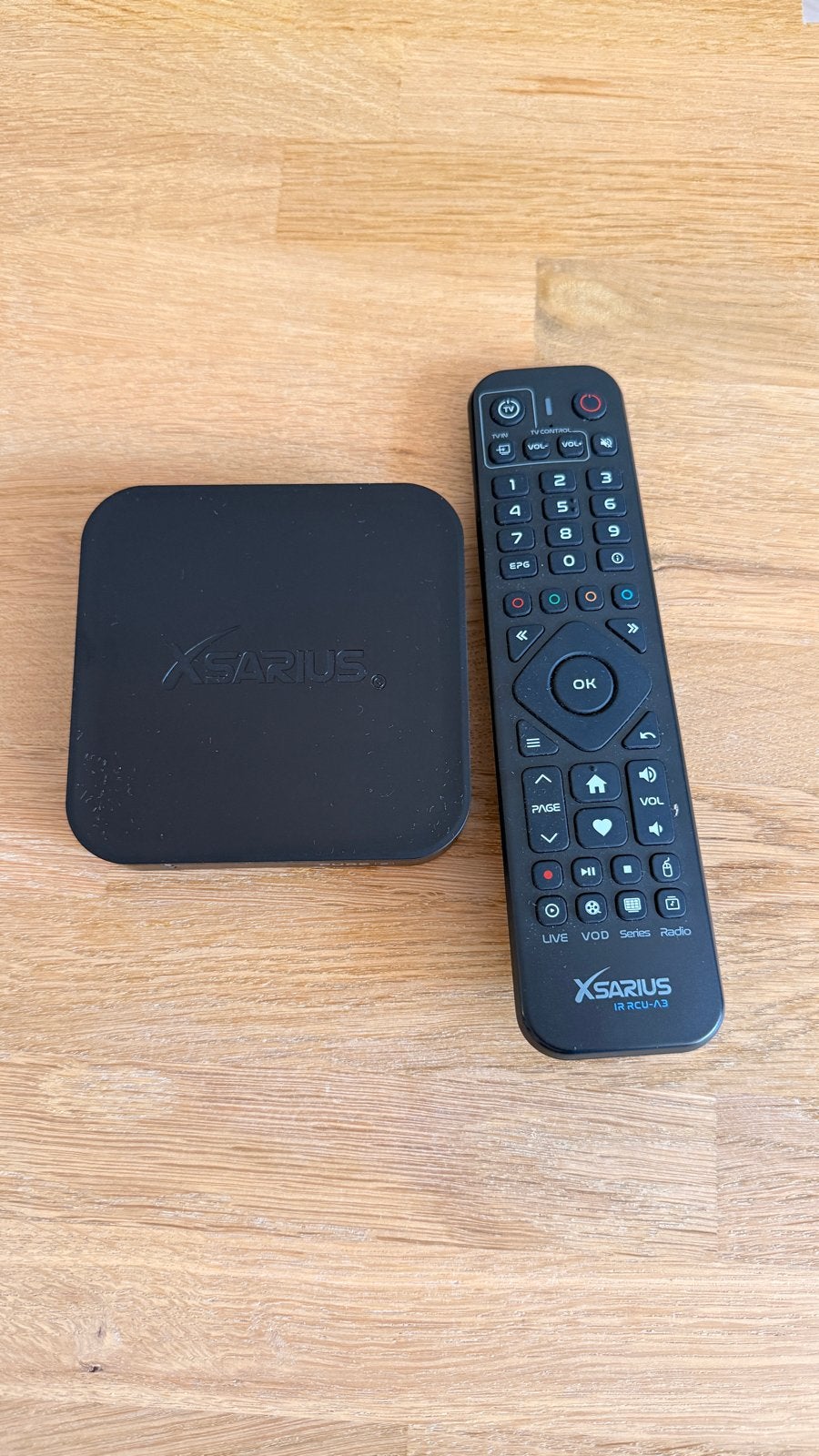 Xarius Pure 2 IPTV Box met afstandsbediening, Ophalen of Verzenden, Gebruikt, HDMI, Zonder harde schijf