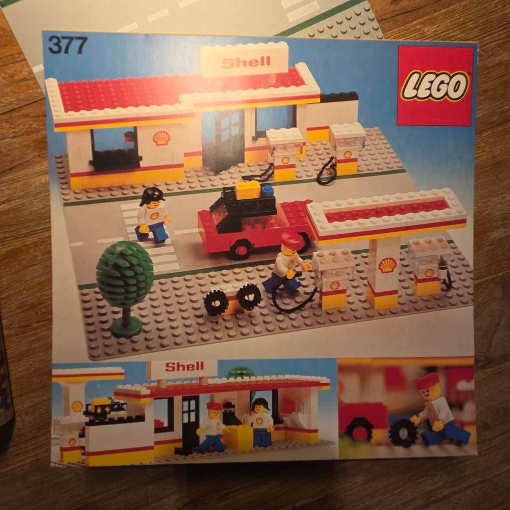 Lego 377 Shell Tankstation uit 1978 - Vintage Set, Gebruikt, Lego, Ophalen of Verzenden, LEGOLAND