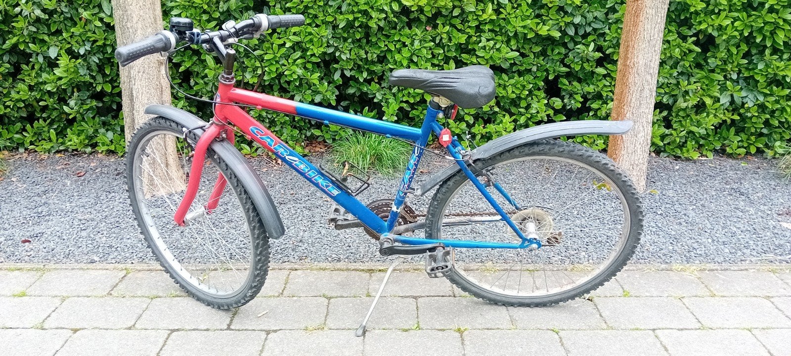 Mountainbike CaroBike roodblauw, Minder dan 45 cm, Ophalen of Verzenden, Gebruikt, Overige merken