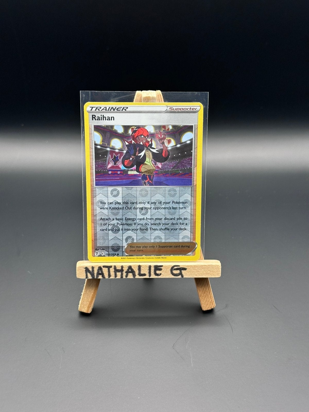 Raihan reverse 152/203 Pokemon Evolving Skies, Ophalen of Verzenden, Nieuw, Losse kaart