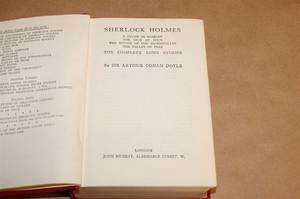 Sherlock Holmes Complete Long Stories — Doyle, Vintage 1954, Ophalen of Verzenden, Gelezen
