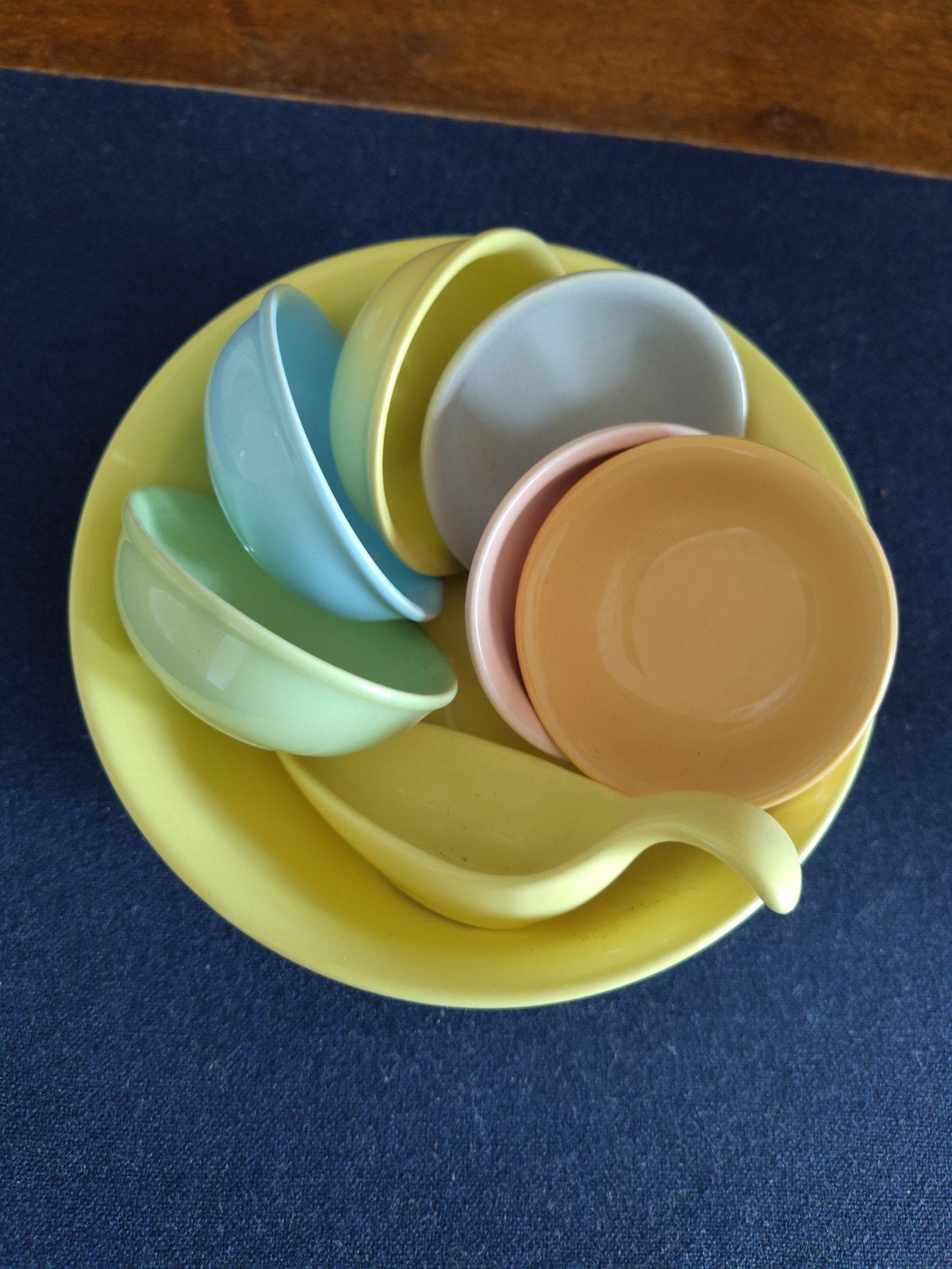 Compleet pindaset pastelkleuren West Germany Jasba 10135, Antiek en Kunst, Ophalen of Verzenden