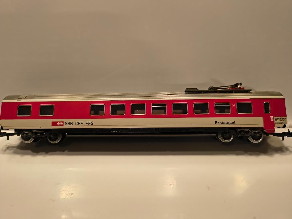 Marklin 2 SBB rijtuigen, Wisselstroom, Gebruikt, Wagon, Ophalen of Verzenden