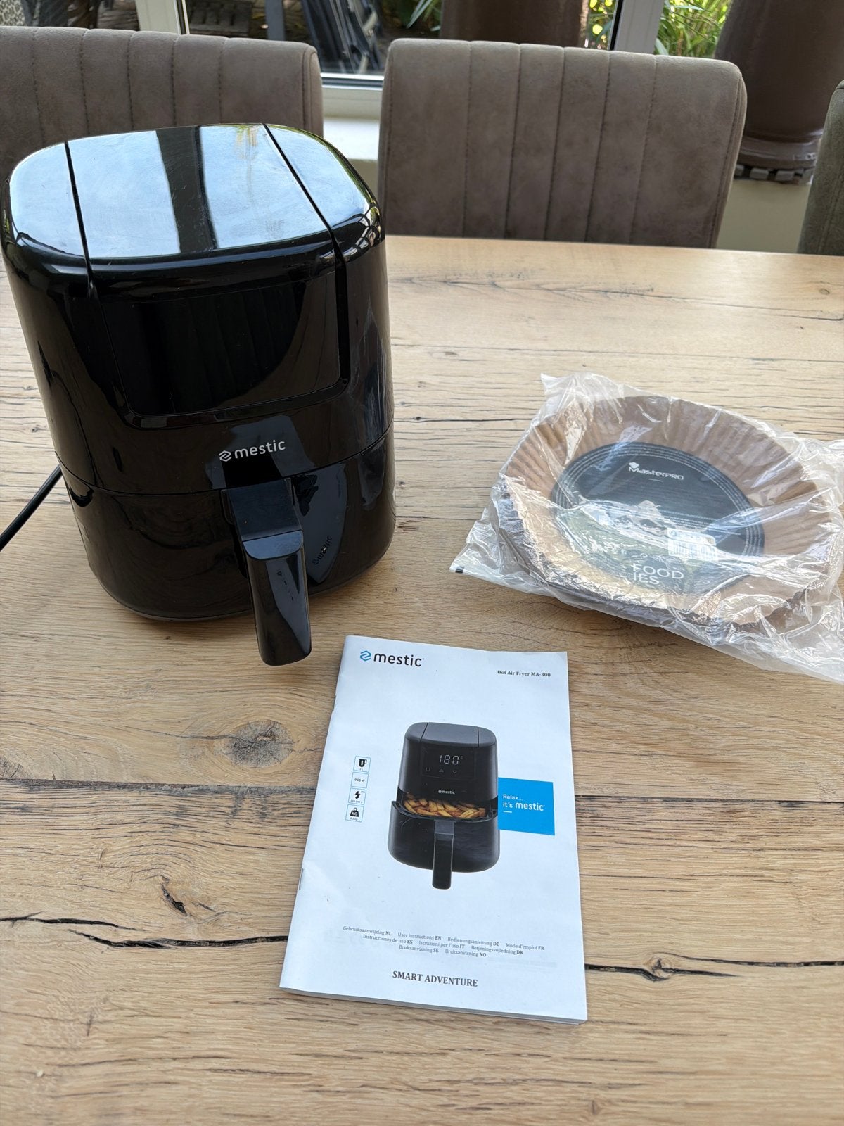 Nieuwe Mestic Airfryer 2L - Ideaal voor Camping (900W), Witgoed en Apparatuur, Ophalen of Verzenden, Nieuw, Airfryer, Minder dan 750 gram