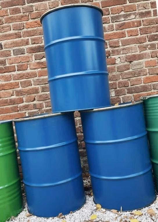 Stalen en PVC vaten - gratis, Ophalen, Gebruikt, Vuurton