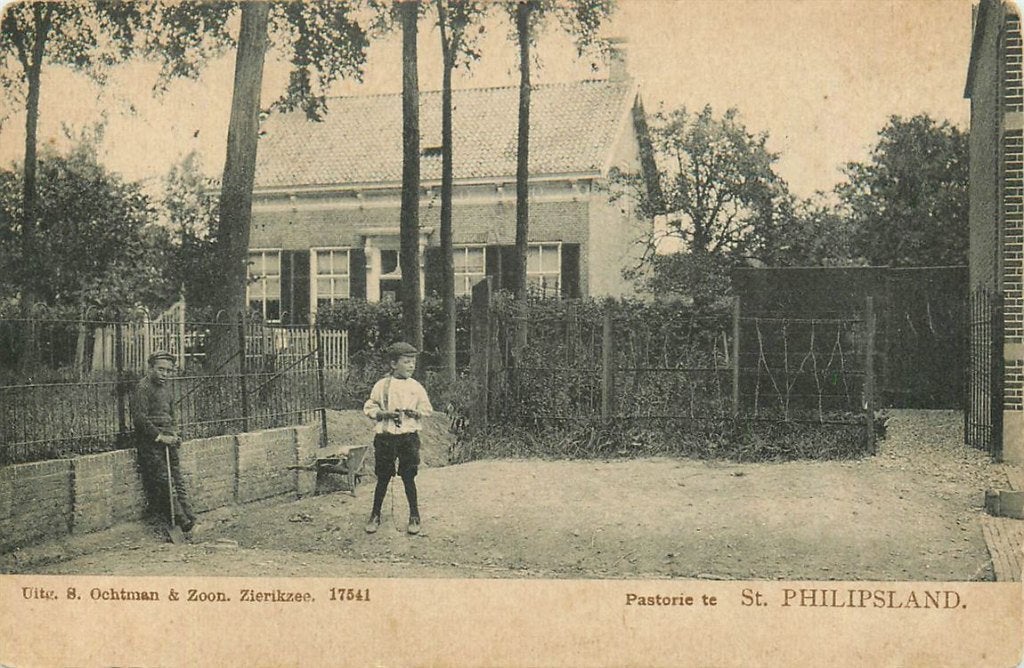 378-298-033 St Philipsland Pastorie, Verzamelen, Ansichtkaarten | Nederland, Verzenden, Voor 1920, Zeeland
