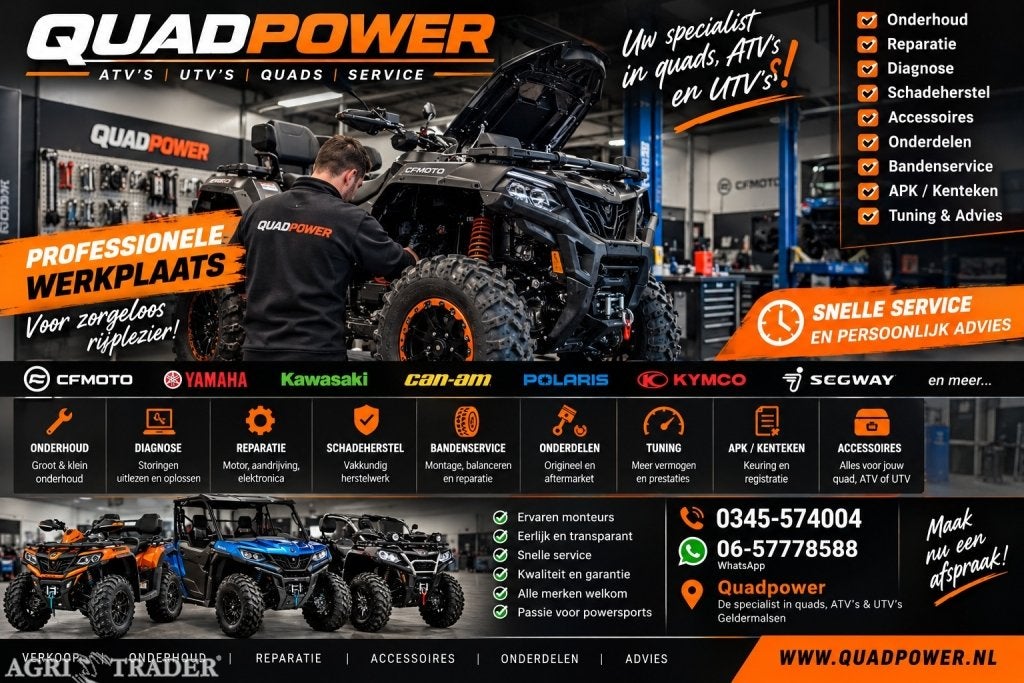 Quadpower | Quad, ATV & UTV Specialist | Reparatie & Onderho, -, Niet opgegeven, Meer dan 35 kW, Niet opgegeven