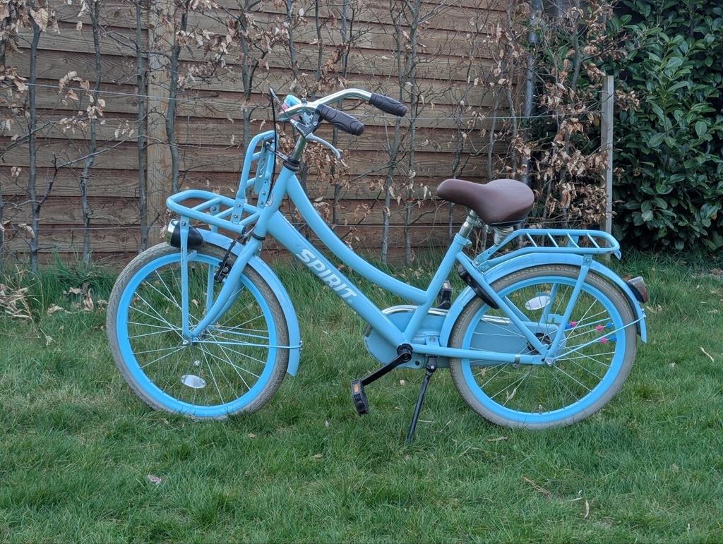Blauwe Spirit kinderfiets 22 inch met slot, Ophalen, Terugtraprem, 22 inch, Gebruikt