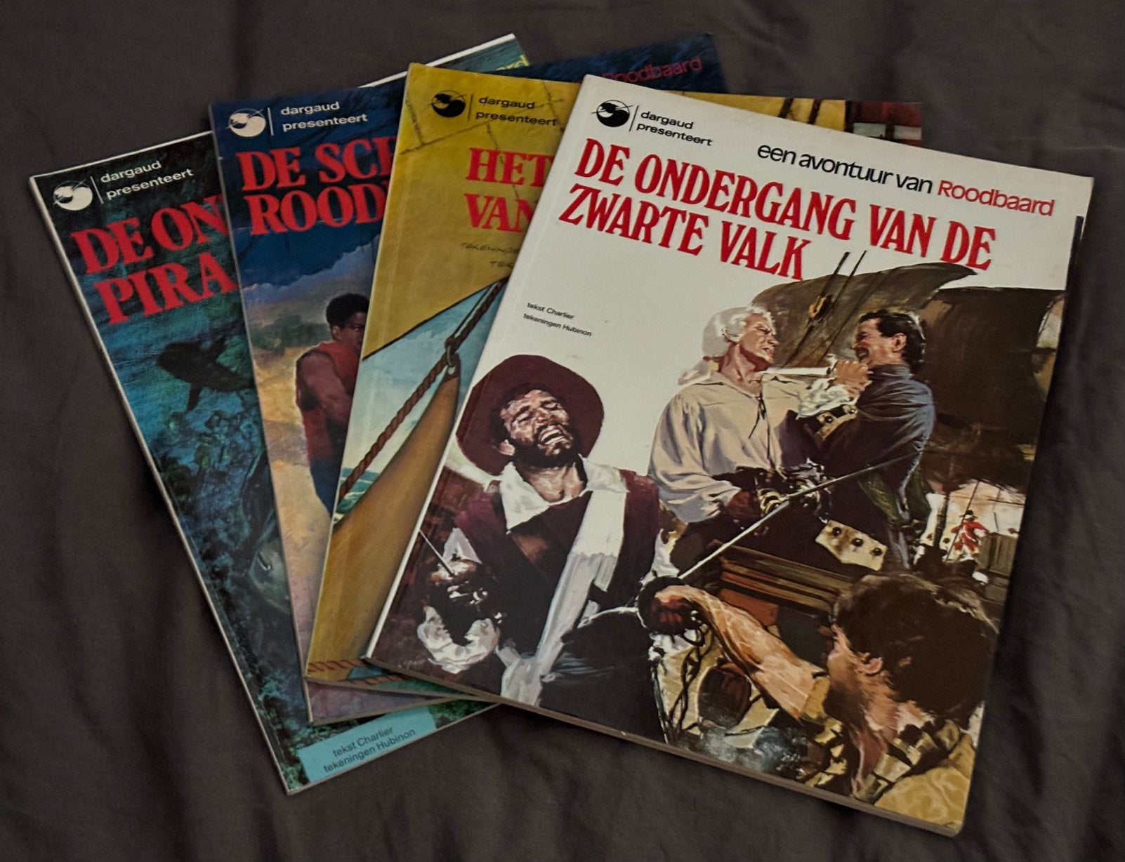 4 Roodbaard strips jaren 70. € 1,25 per stuk, Meerdere stripboeken, Ophalen of Verzenden, Gelezen