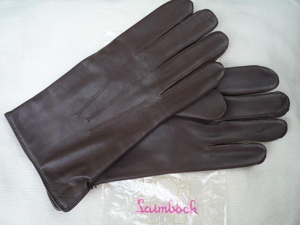 Laimböck handschoen handschoenen leer bruin wol gevoerd Nieu, Maat 38/40 (M), Nieuw, Ophalen of Verzenden, Laimböck