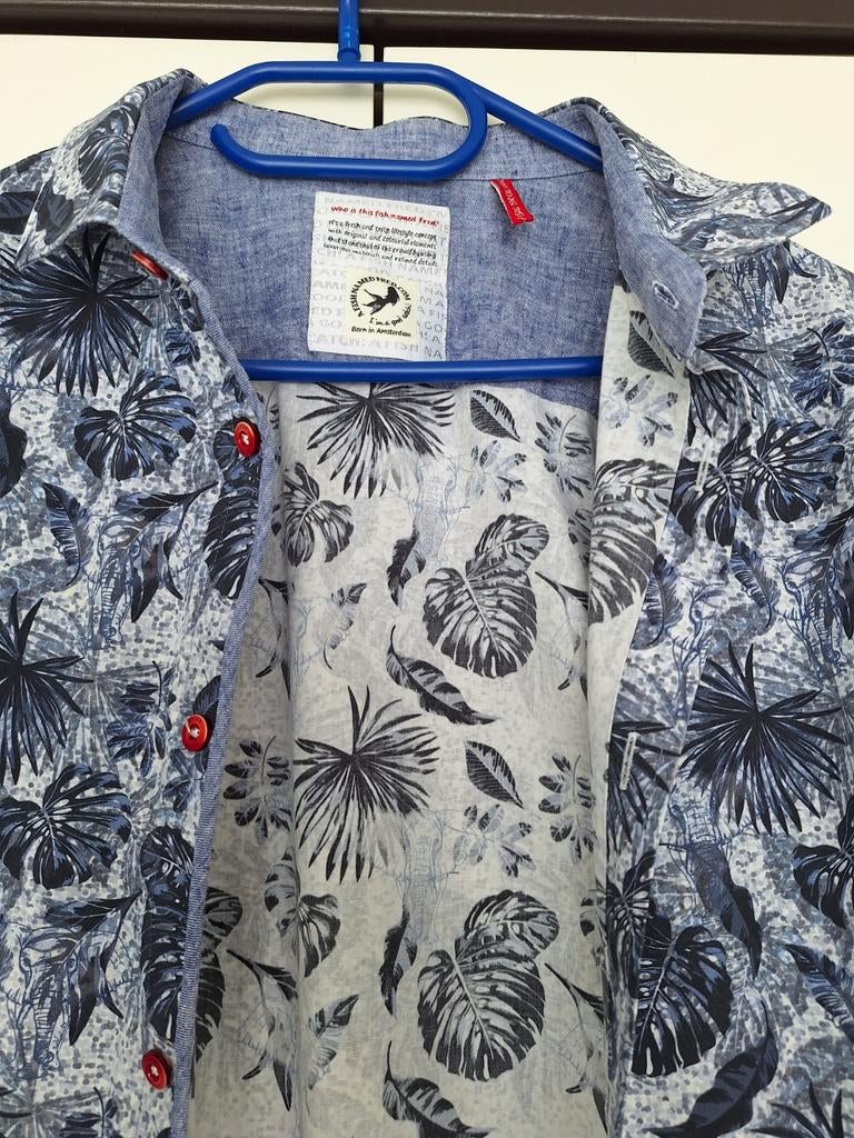 Hele mooie, nette heren blouse van A Fish named Fred., Kleding | Heren, Ophalen of Verzenden, Zo goed als nieuw