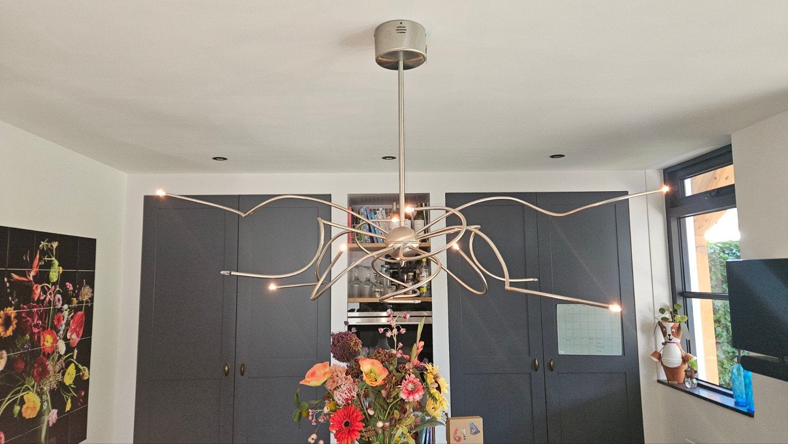 Moderne design hanglamp, uniek spiraalontwerp, Ophalen, Overige fittingen, Metaal, Modern, Design, Spiraal