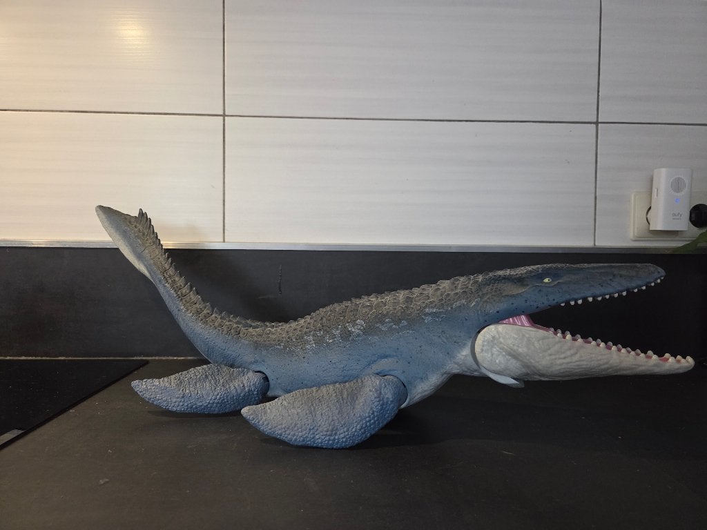 Mattel jurassic world mosasaurus, Ophalen of Verzenden, Gebruikt