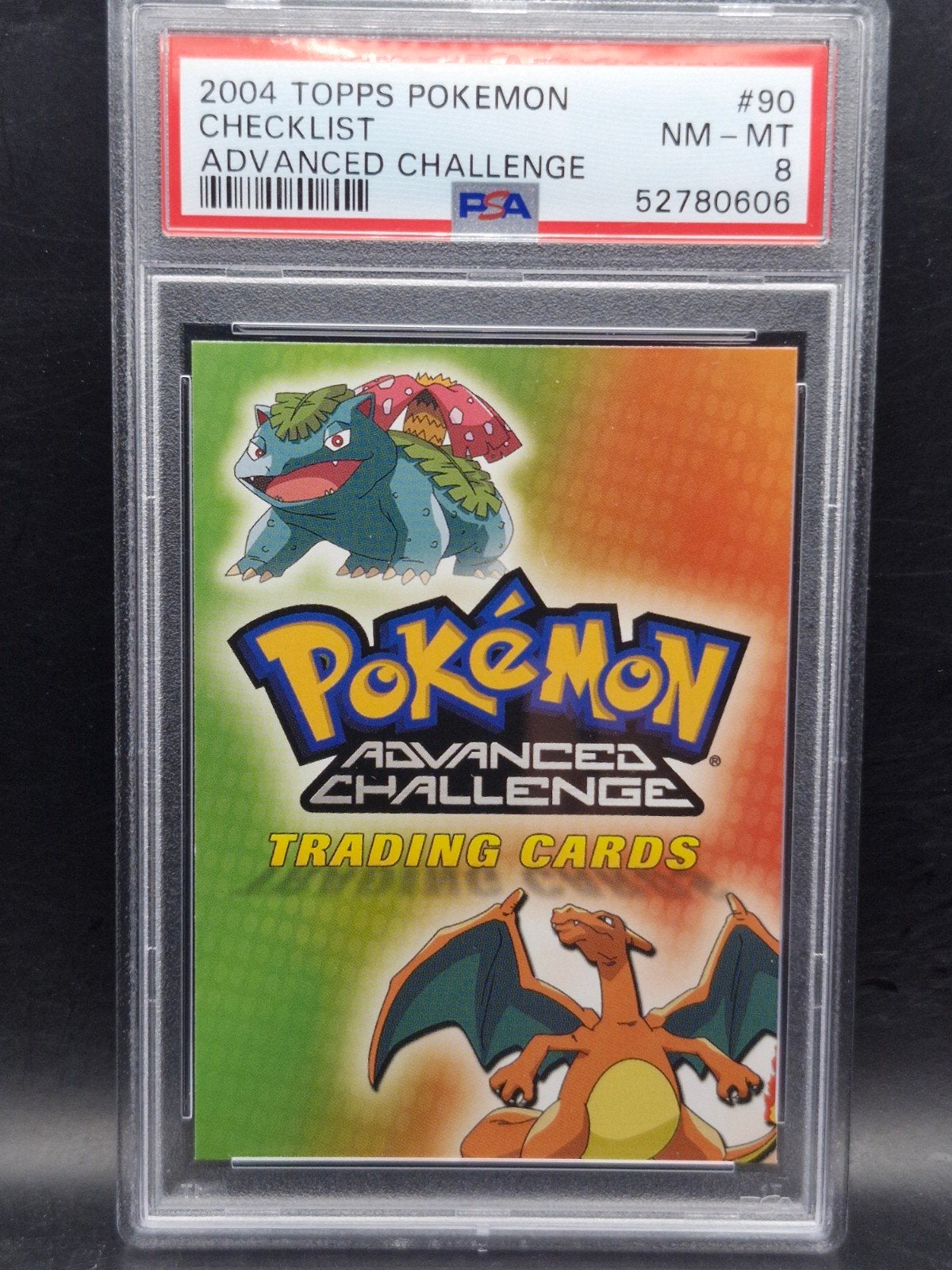 Advanced challenge 2004 topps pokemon checklist #90 PSA 8, Hobby en Vrije tijd, Verzamelkaartspellen | Pokémon, Verzenden, Zo goed als nieuw