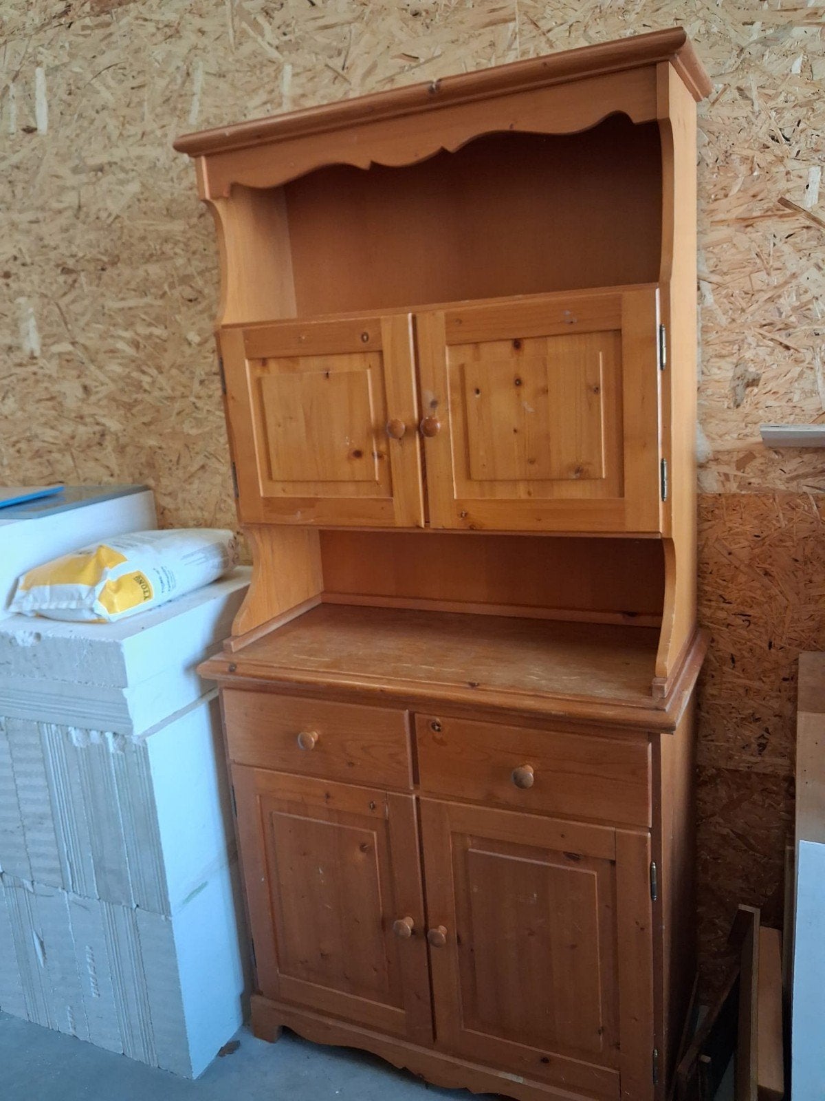 Vuren kast - Bieden, Ophalen, Gebruikt, Met deur(en), 50 tot 100 cm