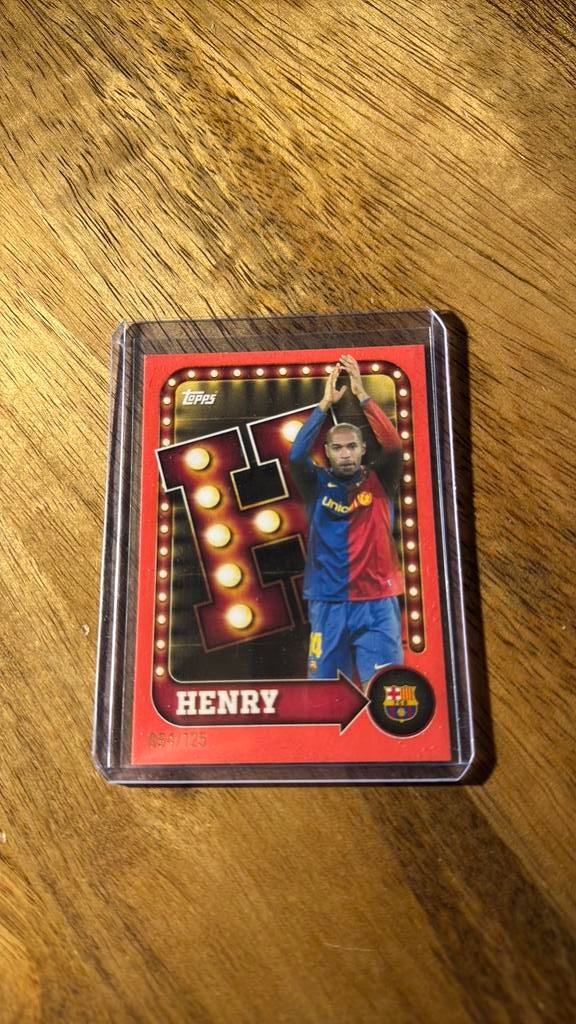 Thierry Henry /125 Barcelona Team Set, Ophalen of Verzenden, Zo goed als nieuw, Plaatje