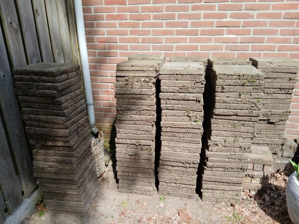 Tegels, Tuin en Terras, Ophalen, Gebruikt, Overige materialen