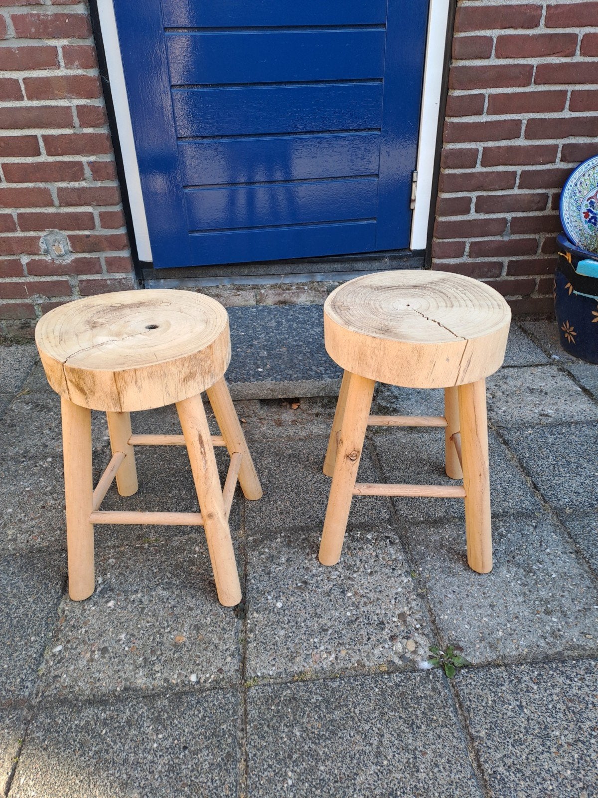 2 Krukjes, Ophalen, Zo goed als nieuw, Hout