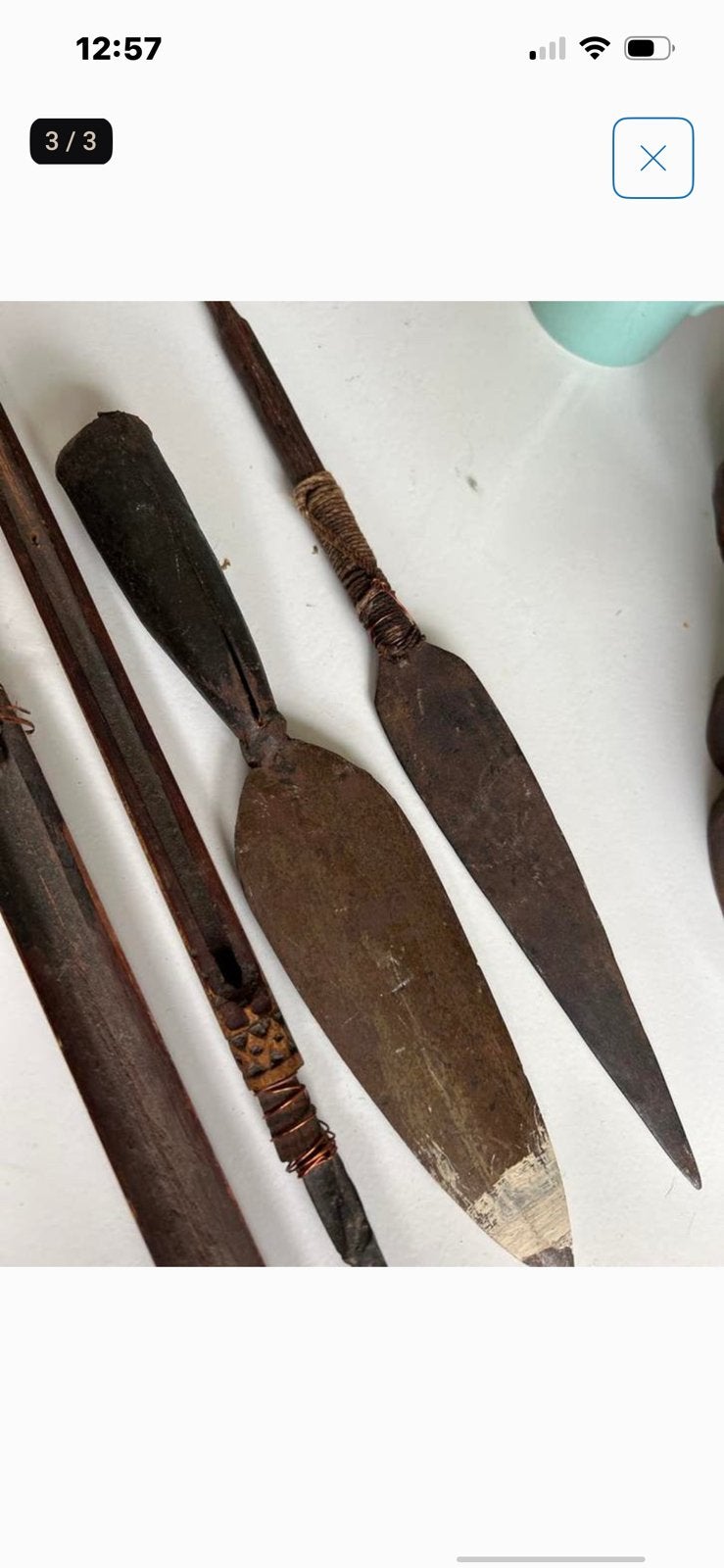 Oude  speren en speerpunten, Antiek en Kunst, Antiek | Overige Antiek, Ophalen of Verzenden