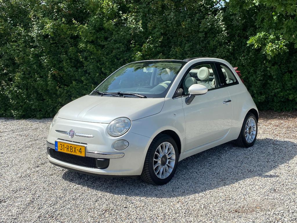 Fiat 500 0.9 Twinair 2011, Auto's, Euro 5, Stof, 31 €/maand, Cabriolet