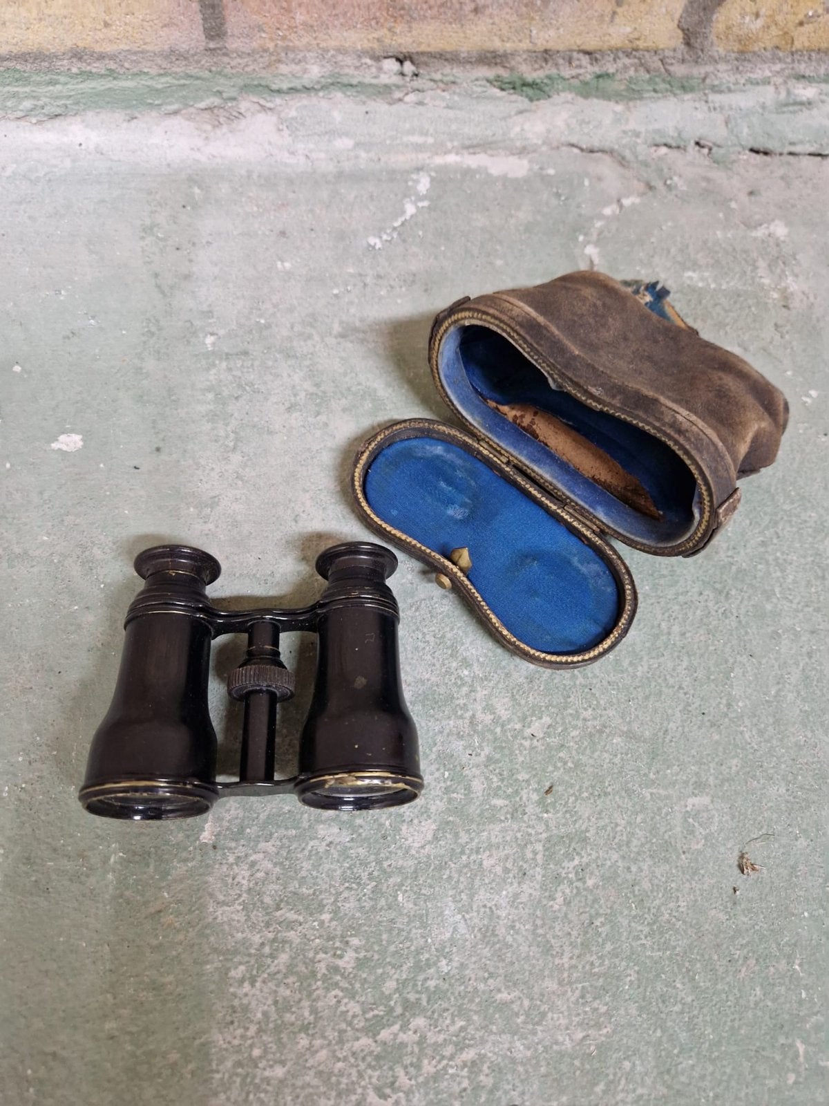 Antieke Verrekijker met Hoes - Vintage Opera Kijker, Gebruikt, Minder dan 8x, Overige typen, Ophalen of Verzenden