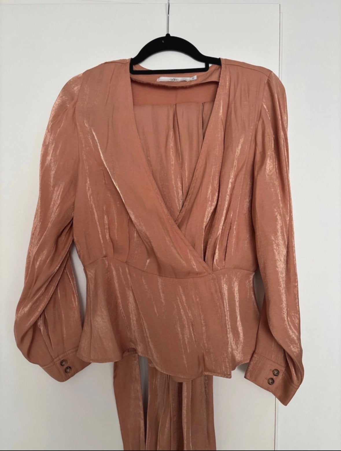 Aaiko set blouse en broek zacht glanzend maat S nieuw, Ophalen of Verzenden, Nieuw, Maat 36 (S), Oranje