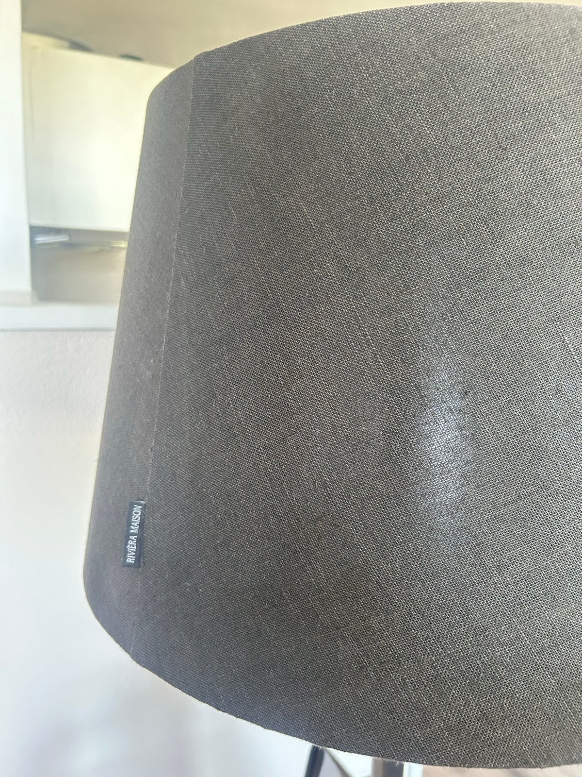 2 lampenkappen velours/linnen.Zwarte lampenkap. Grote kap, Huis en Inrichting, Lampen | Lampenkappen, Ophalen, Zo goed als nieuw