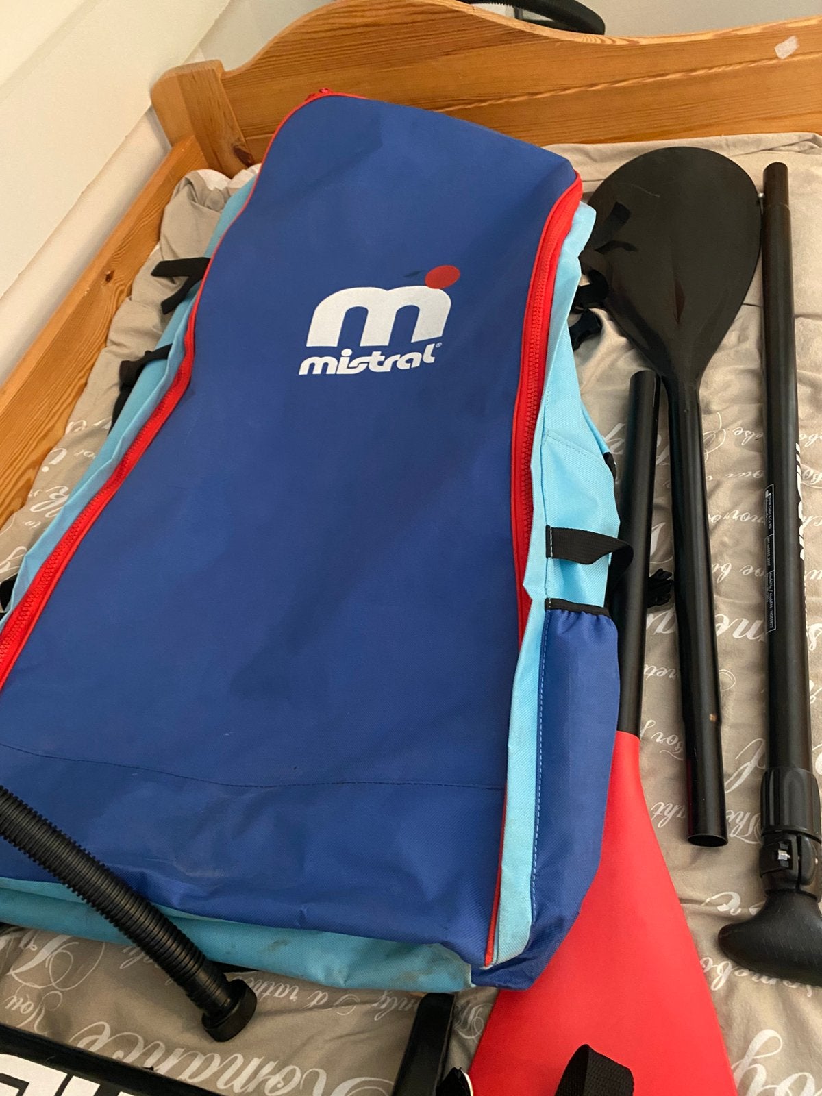 Sup tas peddels pomp 2 zitjes, Ophalen of Verzenden, Zo goed als nieuw, SUP-boards