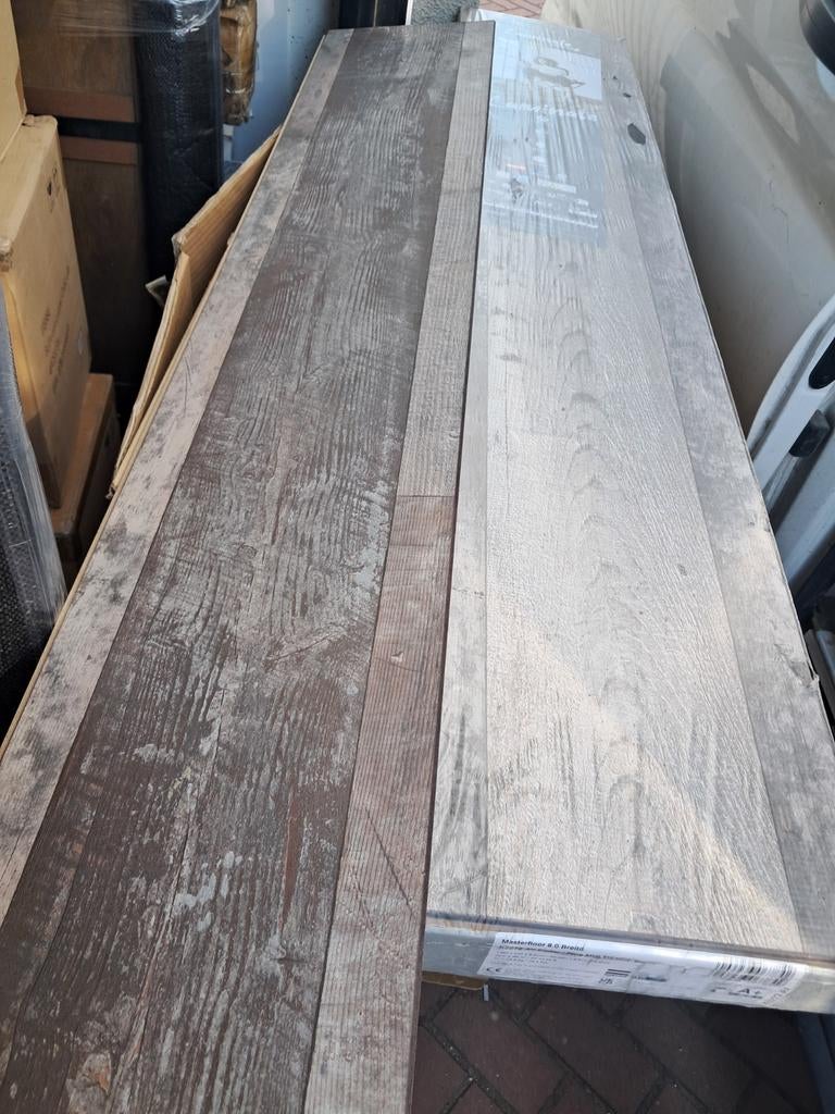 Nieuw Masterfloor 8mm Laminaat Pine Multistrip Barn 23,6m², Ophalen, 50 tot 150 cm, Nieuw, 10 m² of meer
