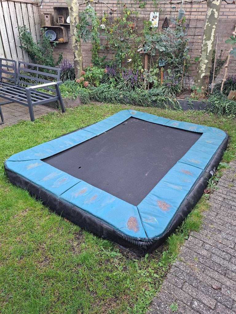 Trampoline 2.80x2.00, Ophalen, Gebruikt