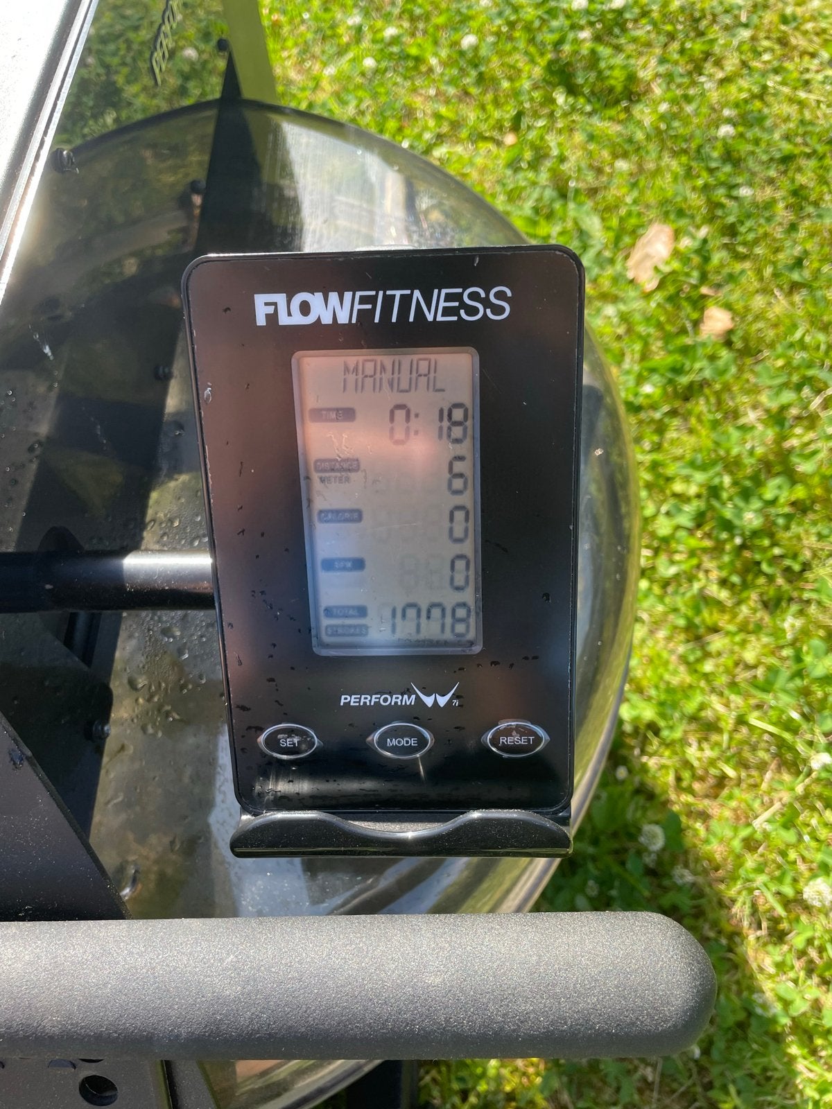 Flow Fitness Roeitrainer Perform W7i Waterweerstand, Sport en Fitness, Ophalen, Armen, Zo goed als nieuw, Metaal