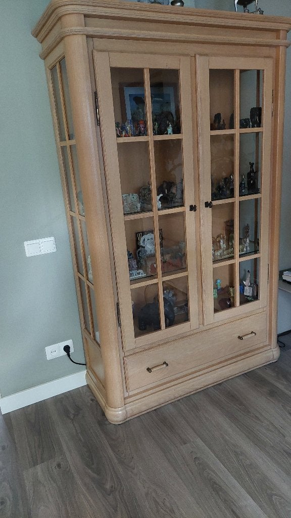 Vitrinekast, Ophalen, Gebruikt, 100 tot 150 cm, Glas