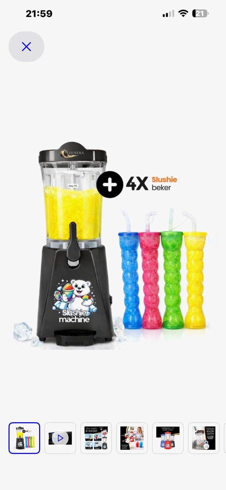 Laatste Luxera Slushie Puppy Machines - Nieuw zonder doos, Ophalen of Verzenden, Nieuw