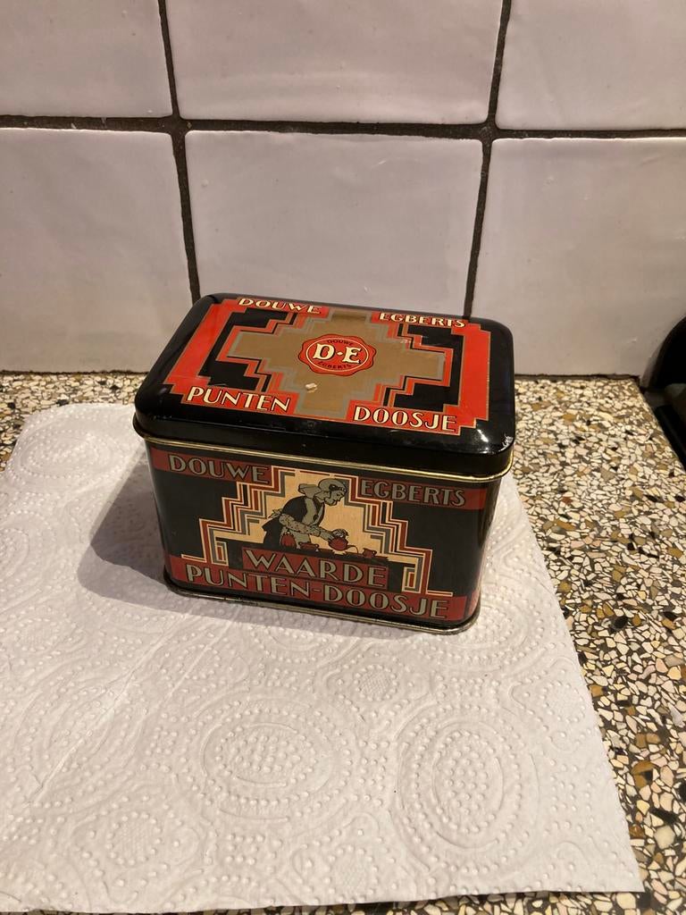 Blik DE spaarzegels, Antiek en Kunst, Ophalen of Verzenden