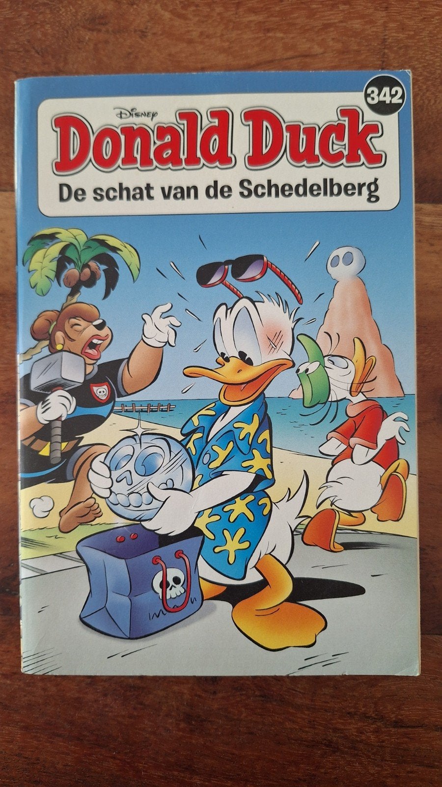 Donald Duck: De schat van de Schedelberg (nr. 342), Eén stripboek, Ophalen of Verzenden, Gelezen, Walt Disney